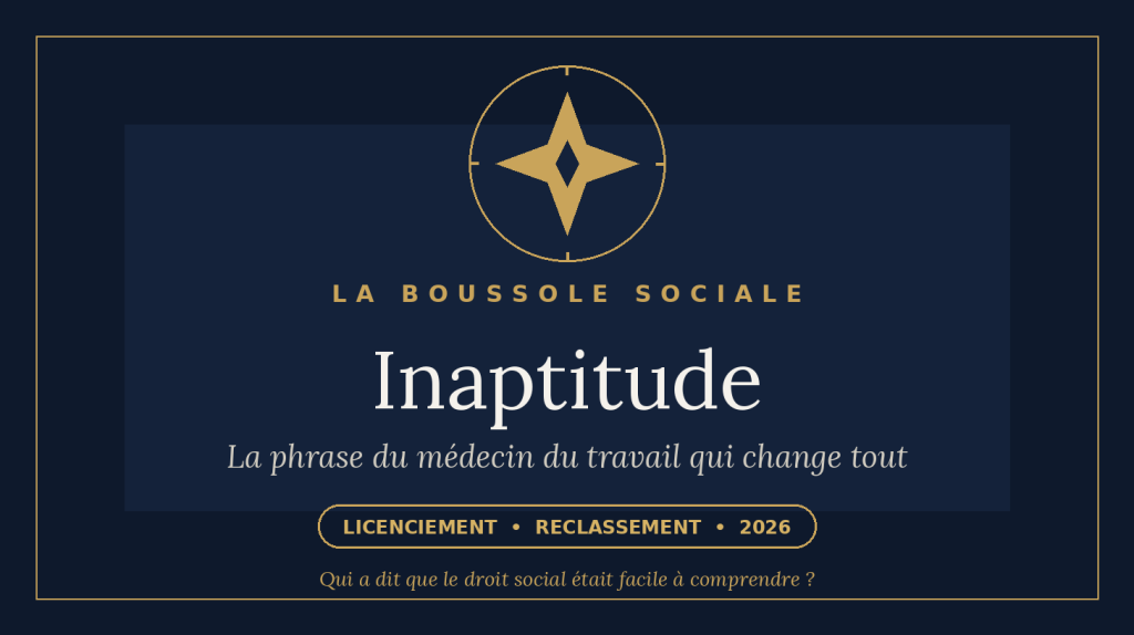 Inaptitude au travail : la phrase de l'avis médical qui détermine si l'employeur doit rechercher un reclassement.