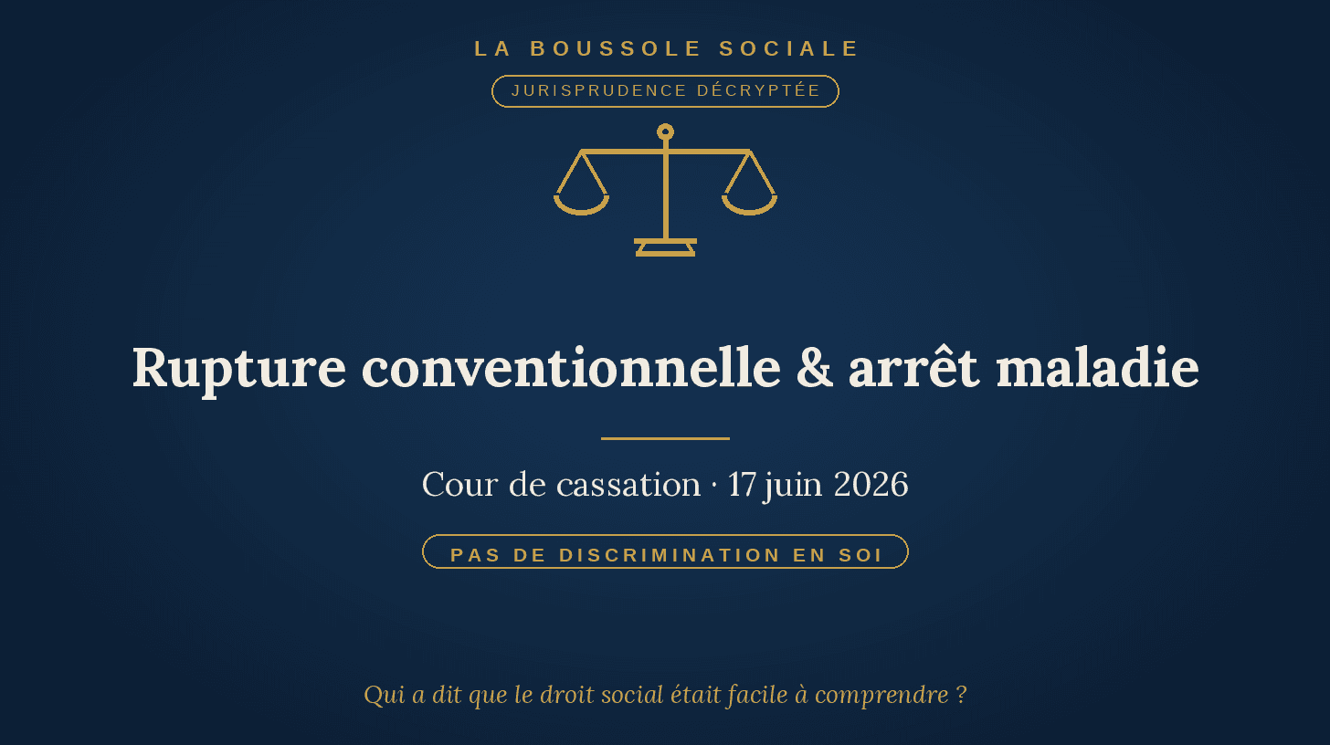Rupture conventionnelle et arrêt maladie : vous avez le droit de proposer