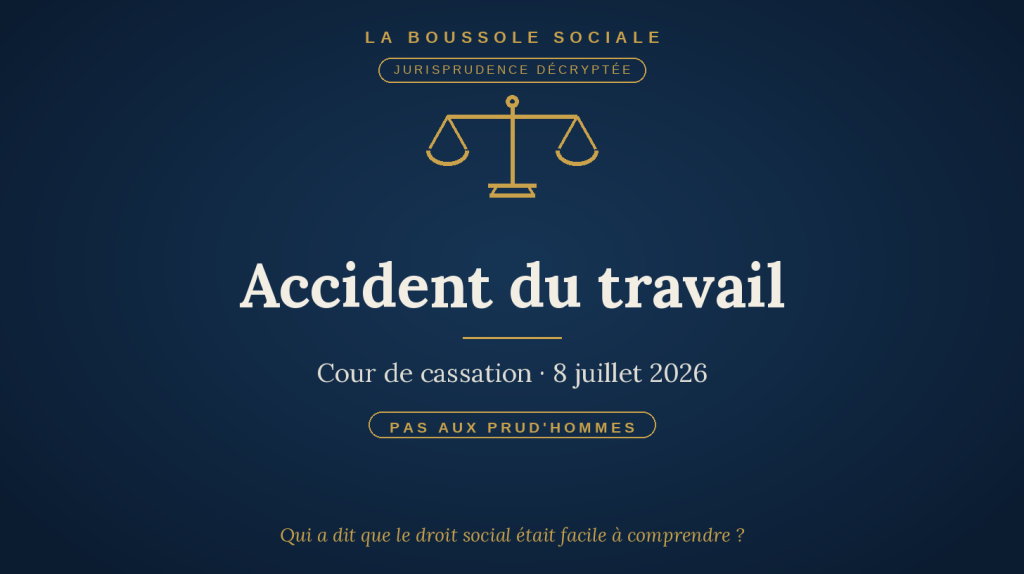 Accident du travail : pourquoi ce litige ne se joue pas aux prud’hommes