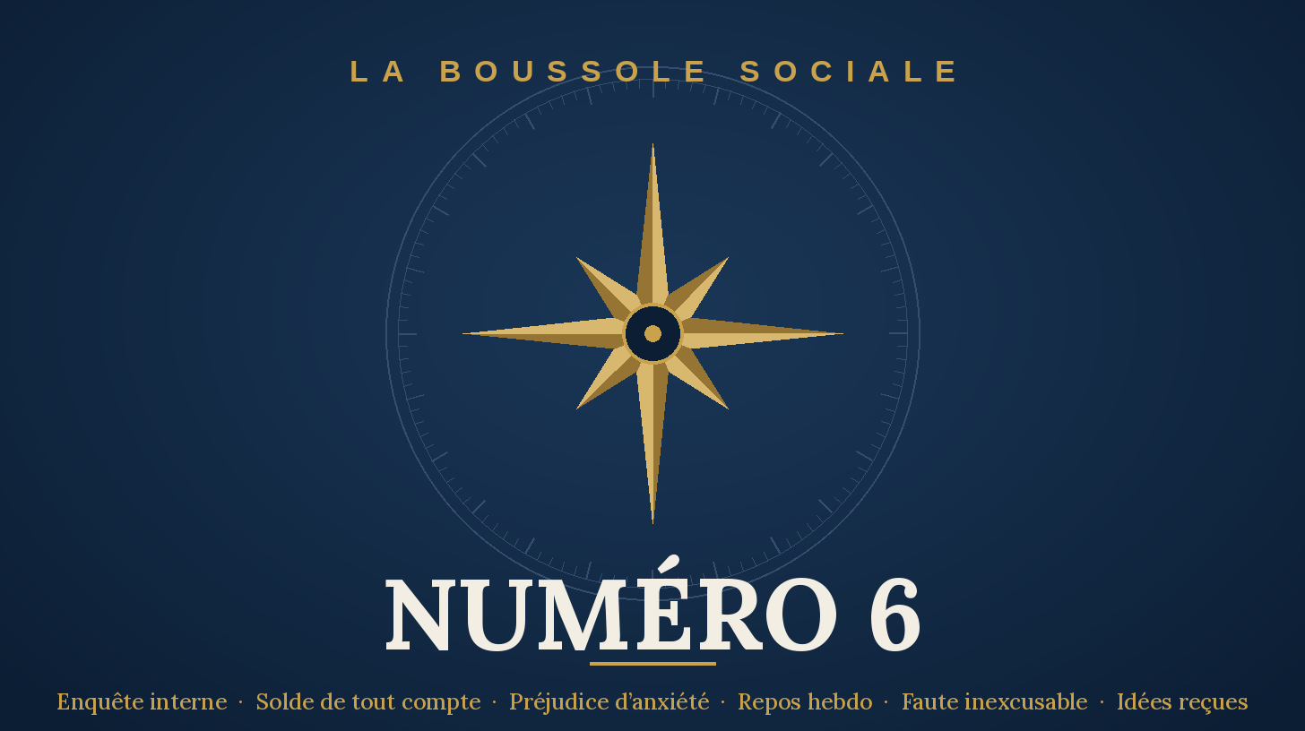 La Boussole Sociale — couverture du Numéro 6