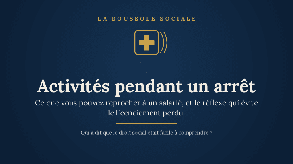 Salarié en arrêt maladie qui fait du sport ou bricole : obligation de loyauté et faute grave — que peut faire l’employeur ?