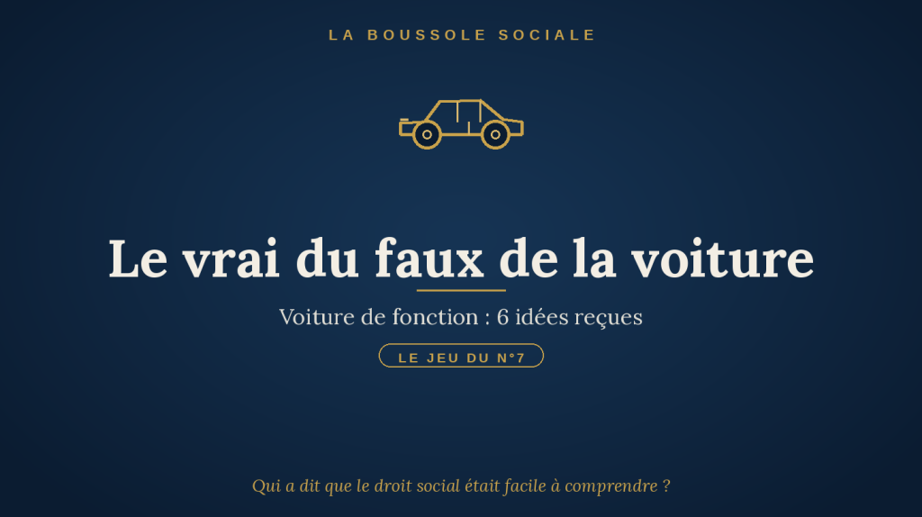 Vignette du jeu : voiture stylisée dorée, 6 idées reçues sur le véhicule de fonction