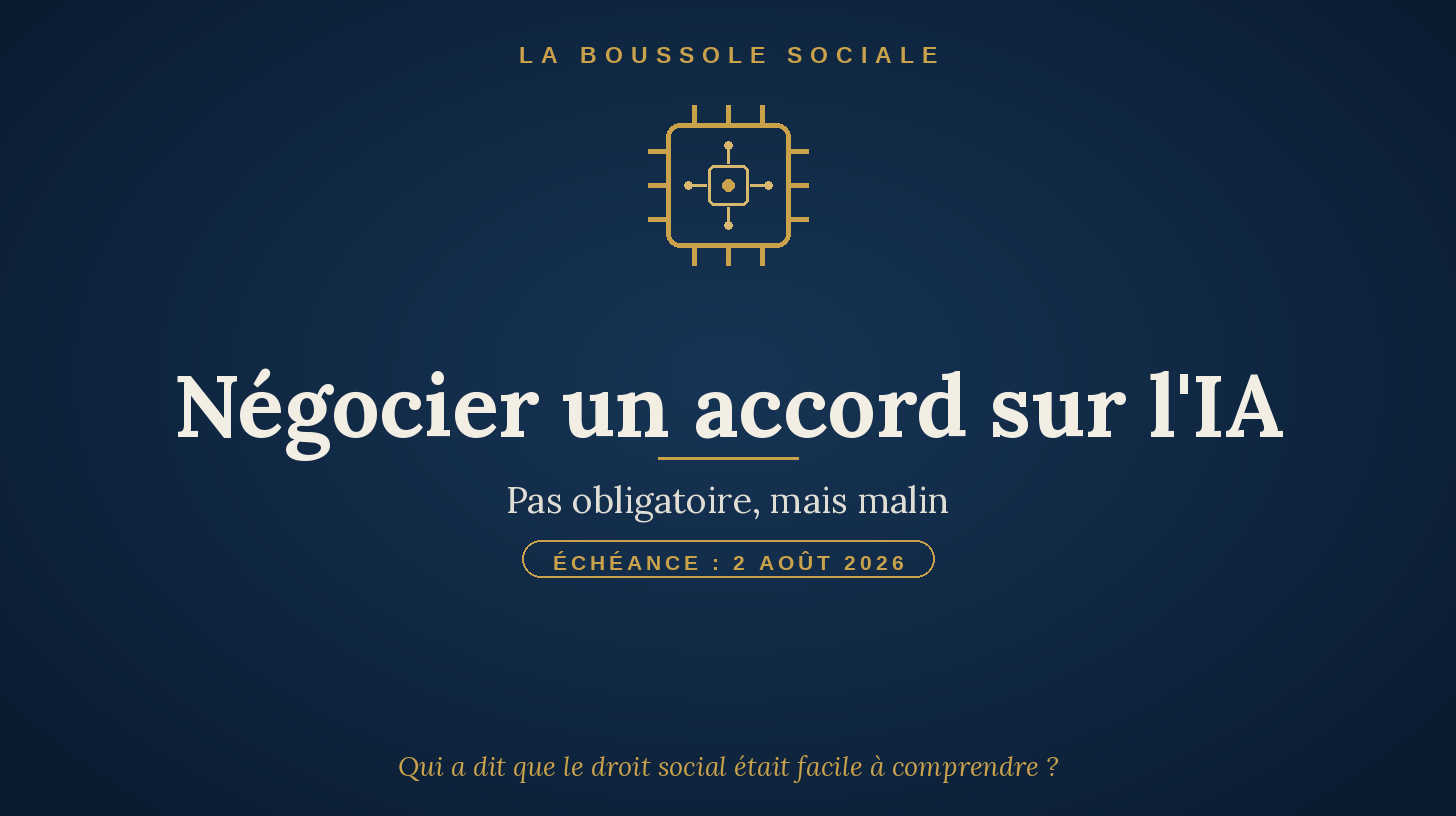Negocier un accord d entreprise sur l IA - La Boussole Sociale