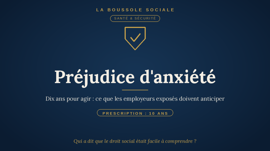 Préjudice d’anxiété : la prescription passe à dix ans
