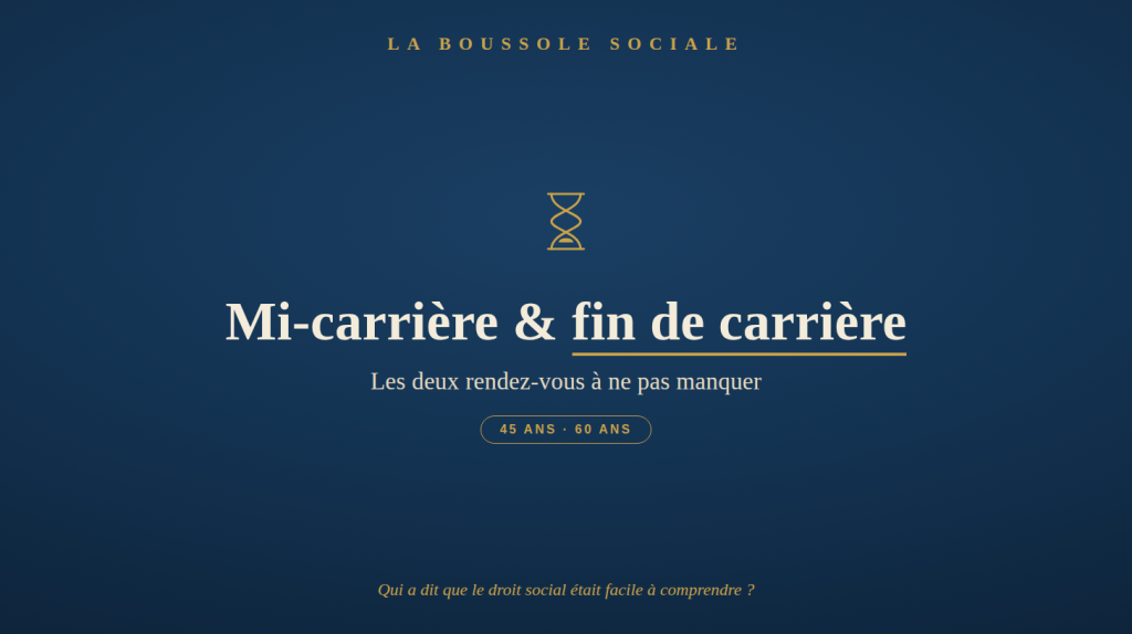 Entretien de mi-carrière et de fin de carrière : les deux rendez-vous obligatoires