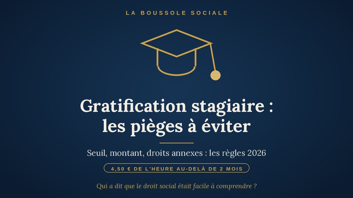 Gratification stagiaire 2026 : montant, calcul et pièges à éviter