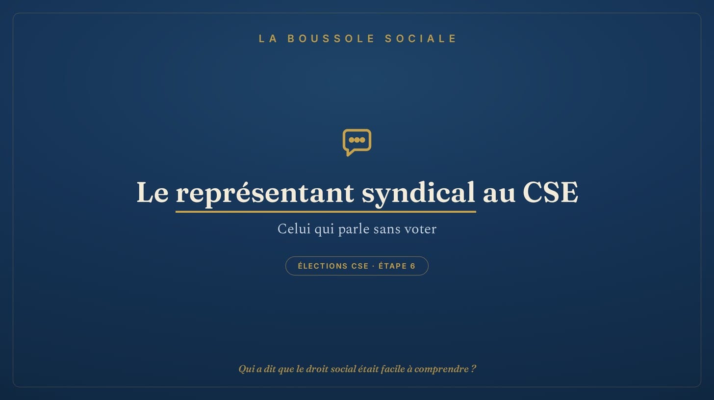 Représentant syndical au CSE : dans quelles entreprises il existe, qui peut être désigné et comment contester.