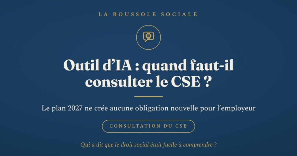 La consultation du CSE sur un outil d’intelligence artificielle : déclencheurs, délais et risques selon l’effectif