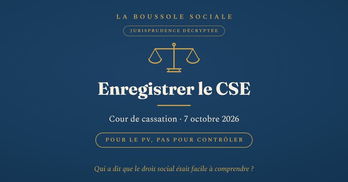 Enregistrement des réunions du CSE : l’employeur ne peut pas le faire pour contrôler les procès-verbaux